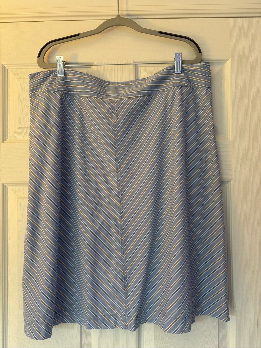 Blue & White Stripe Skirt